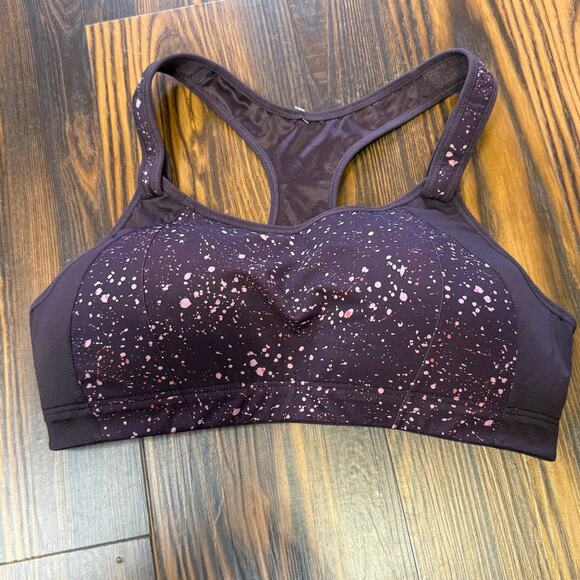 Syrokan Sports Bra Adjustable High impact Padded Racerback Running Bra Size 40C - Picture 1 of 12